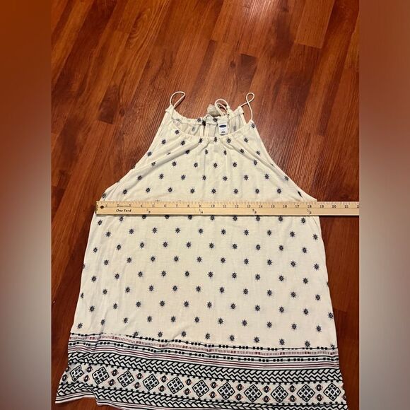 Old Navy Ivory Boho Print Knit Halter Tank Top Size L - Picture 7 of 7